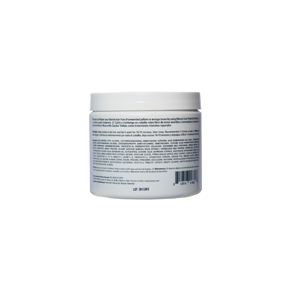 Mevys Cool Violet Color Safe Hair Mask 16 fl. oz