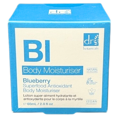Dr. Botanicals Blueberry Superfood Antioxidant Body Moisturiser 60 mL/ 2.0 fl Oz