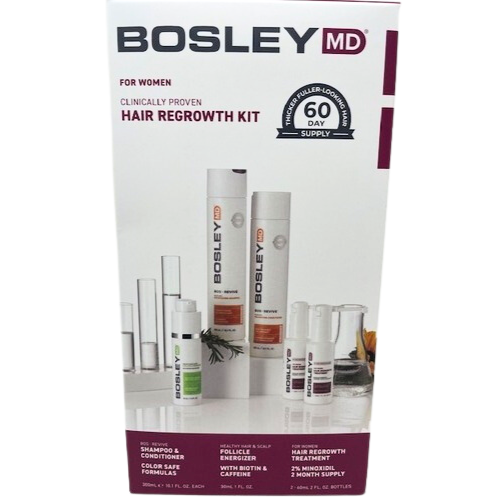 Bosley MD Hair Regrowth Kit for Women - 60 Day Supply