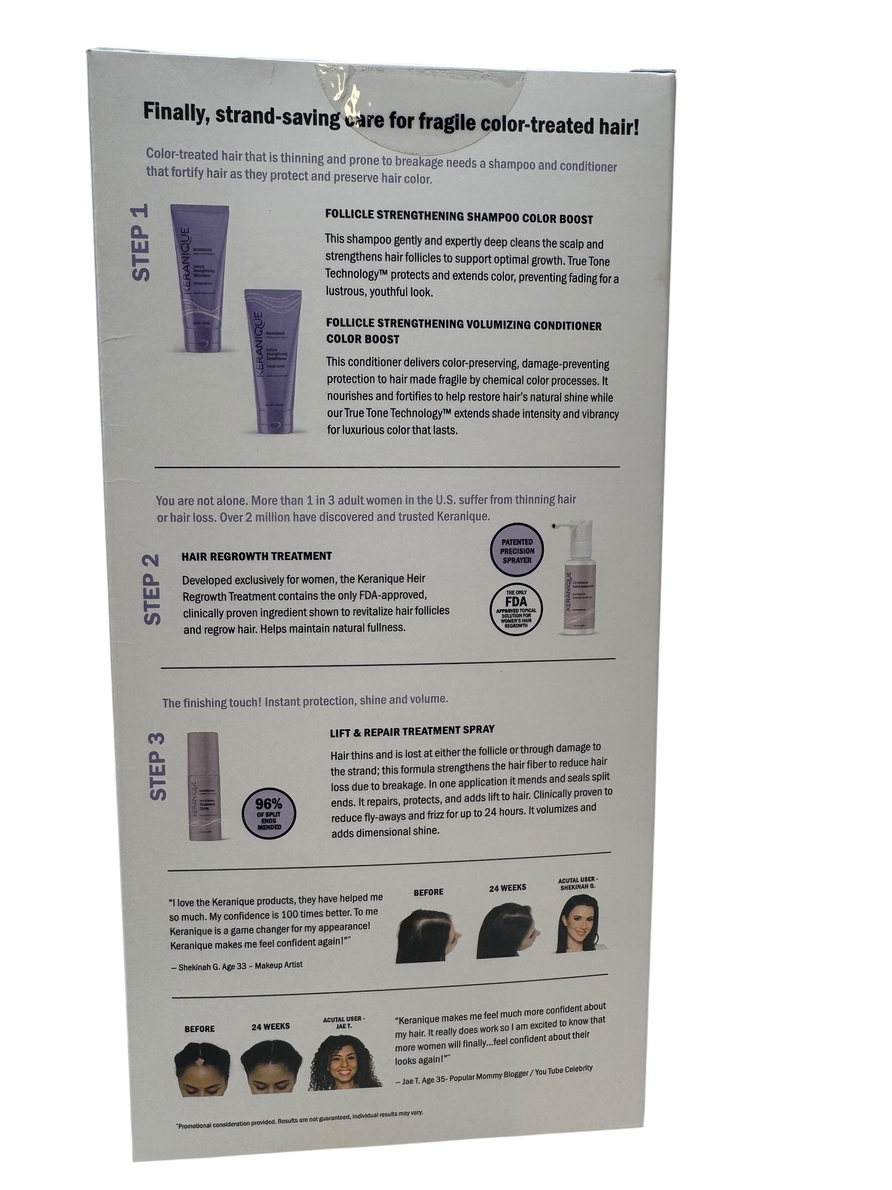 Keranique Color Boost The Complete Hair Regrowth System