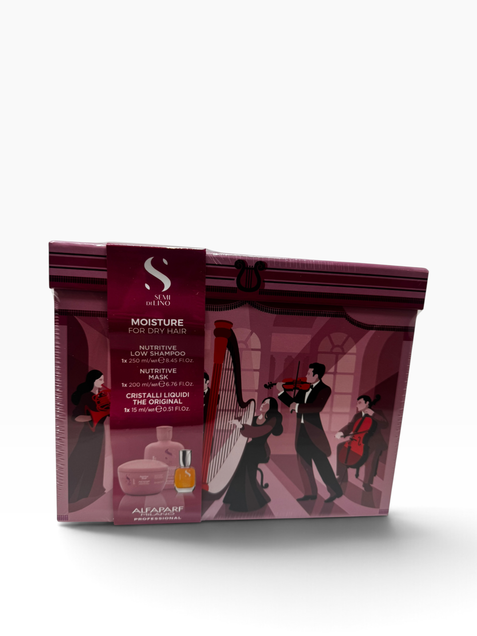 Alfaparf Semi Di Lino Moisture For Dry Hair Holiday Kit