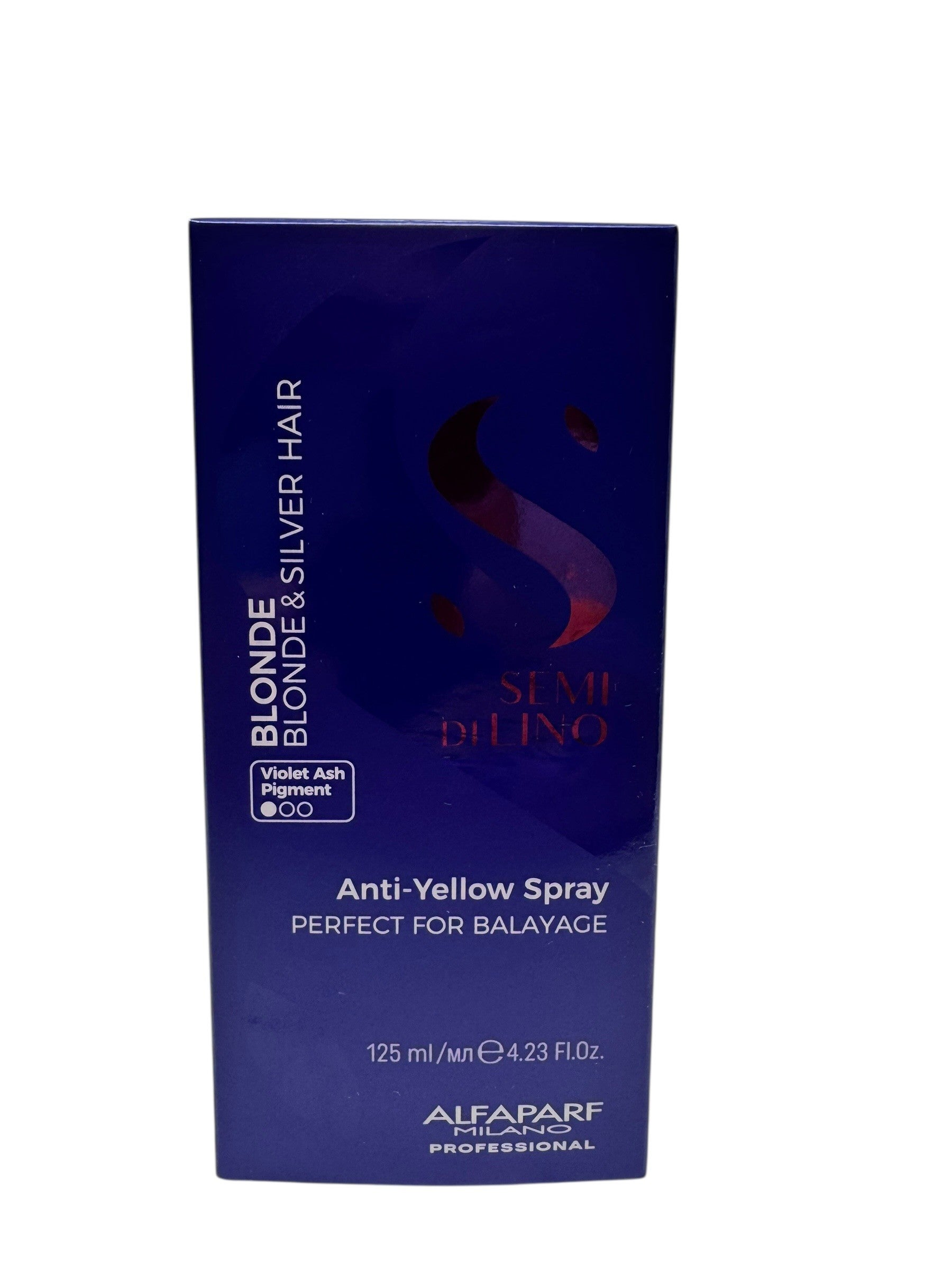 Alfaparf Semi Di Lino Anti-Yellow Spray 4.23 Oz For Blonde & Silver Hair
