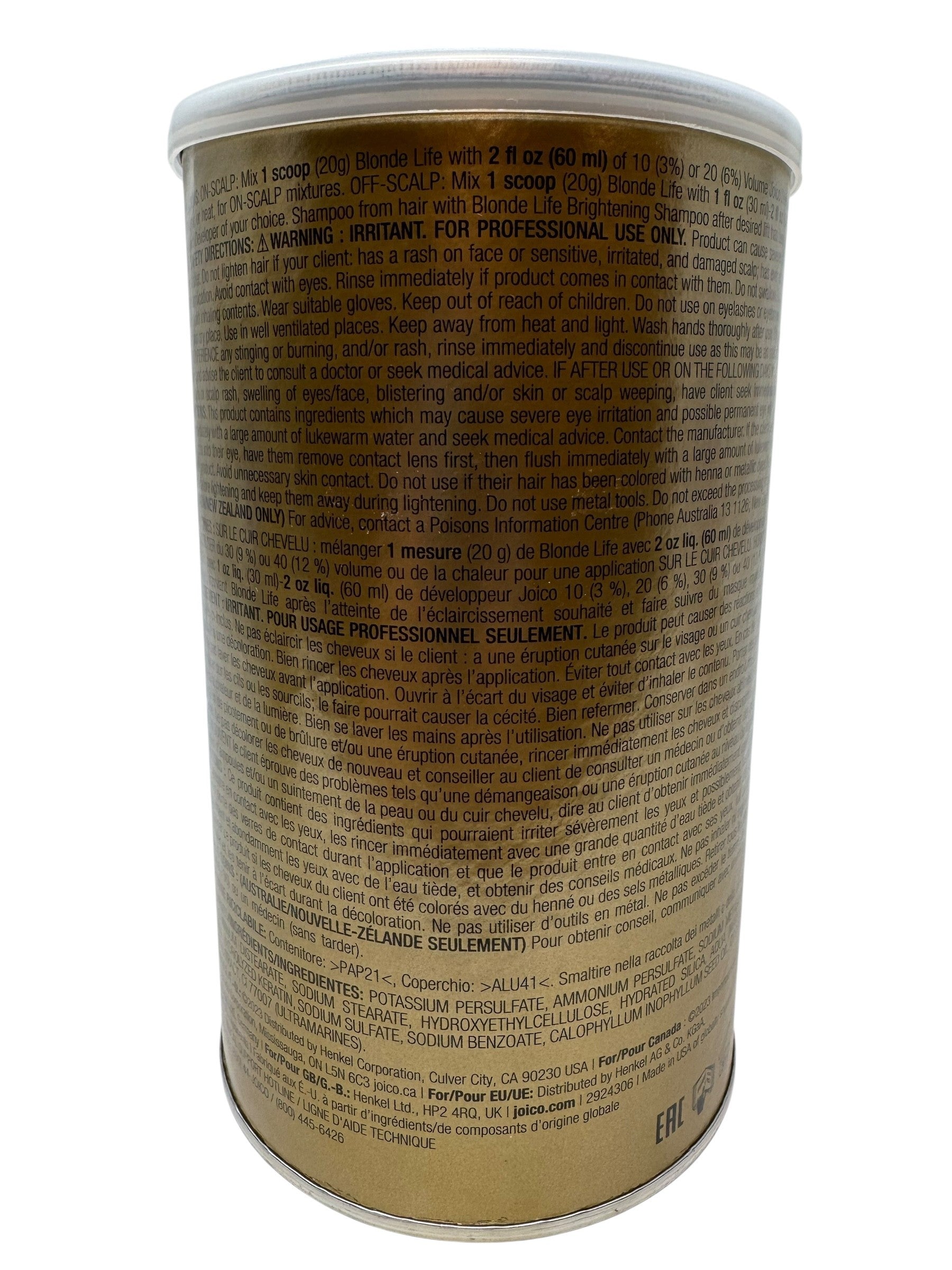 Joico Blonde Life Lightening Powder 16 Oz - 9 + Levels Lift
