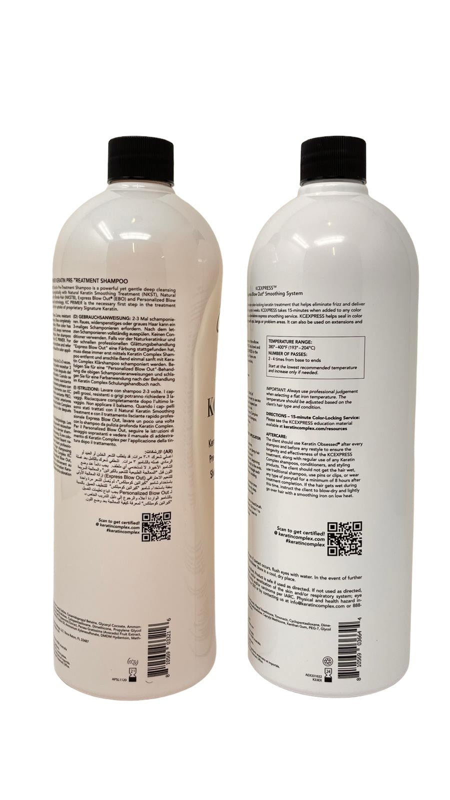 Keratin Complex Express Blow Out Smoothing Treatment 33.8 oz and Primer Shampoo 33.8 oz