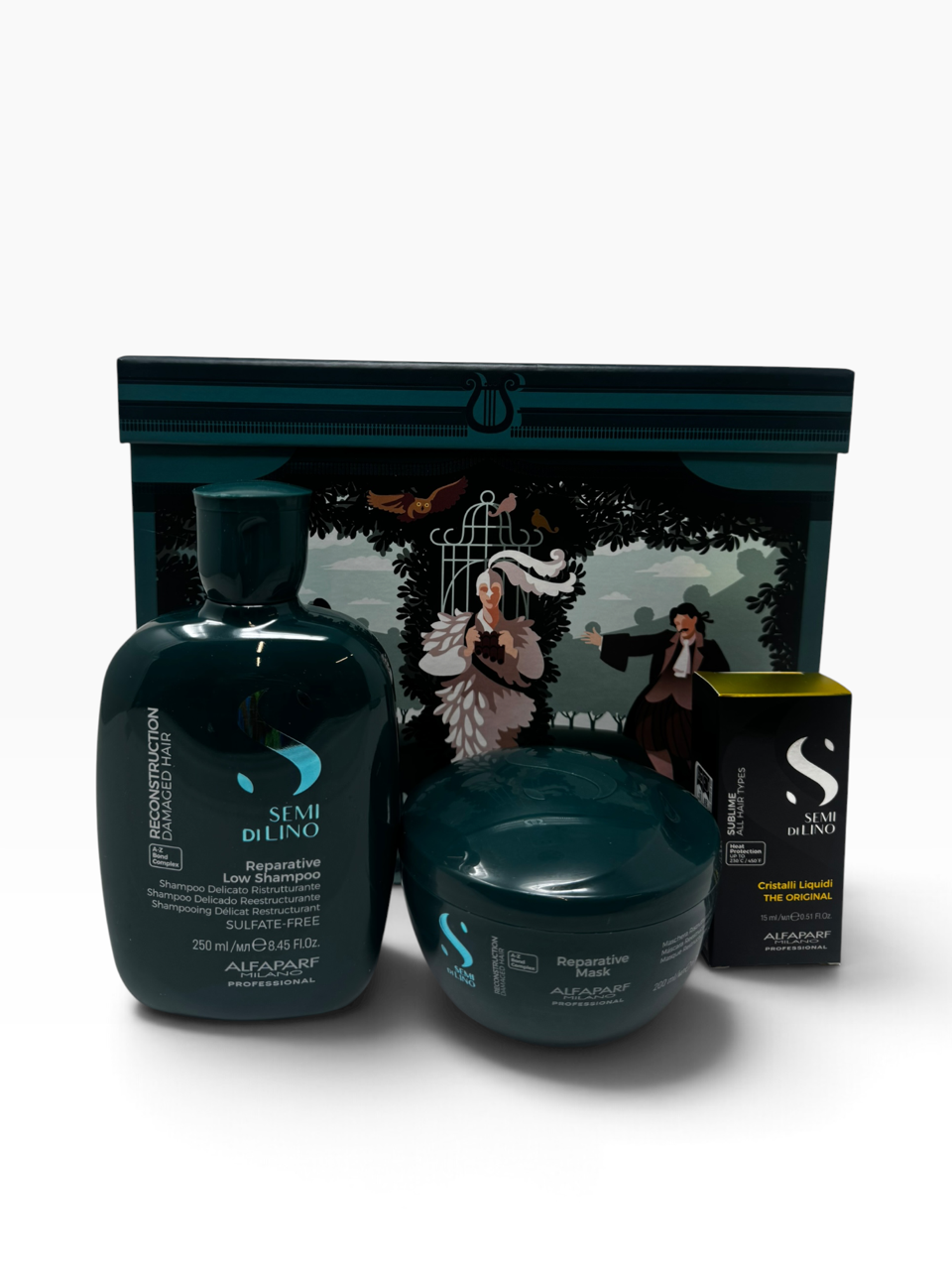 Alfaparf Semi Di Lino Reconstruction For Damaged Hair Holiday Kit