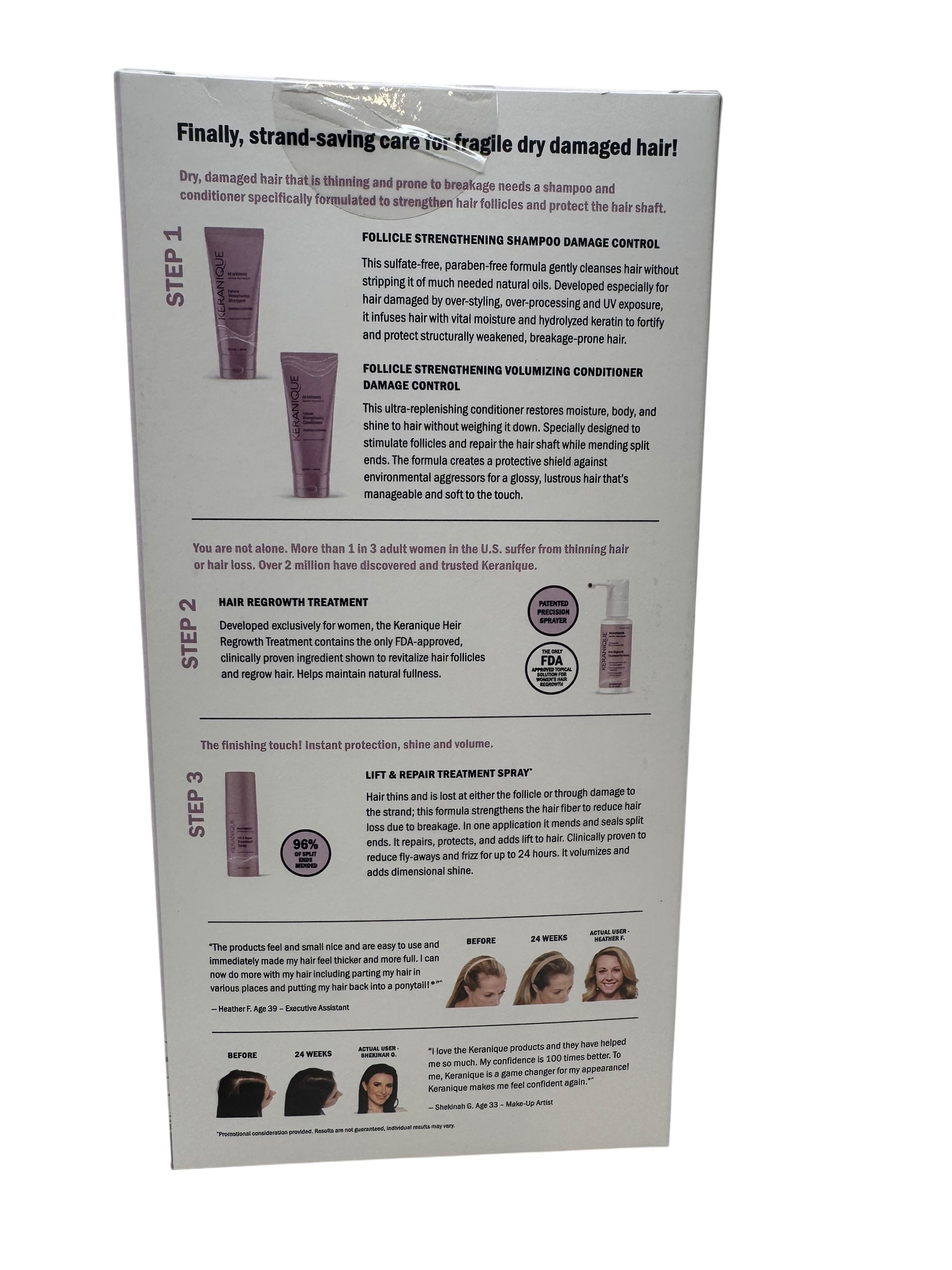 Keranique Damage Control The Complete Hair Regrowth System