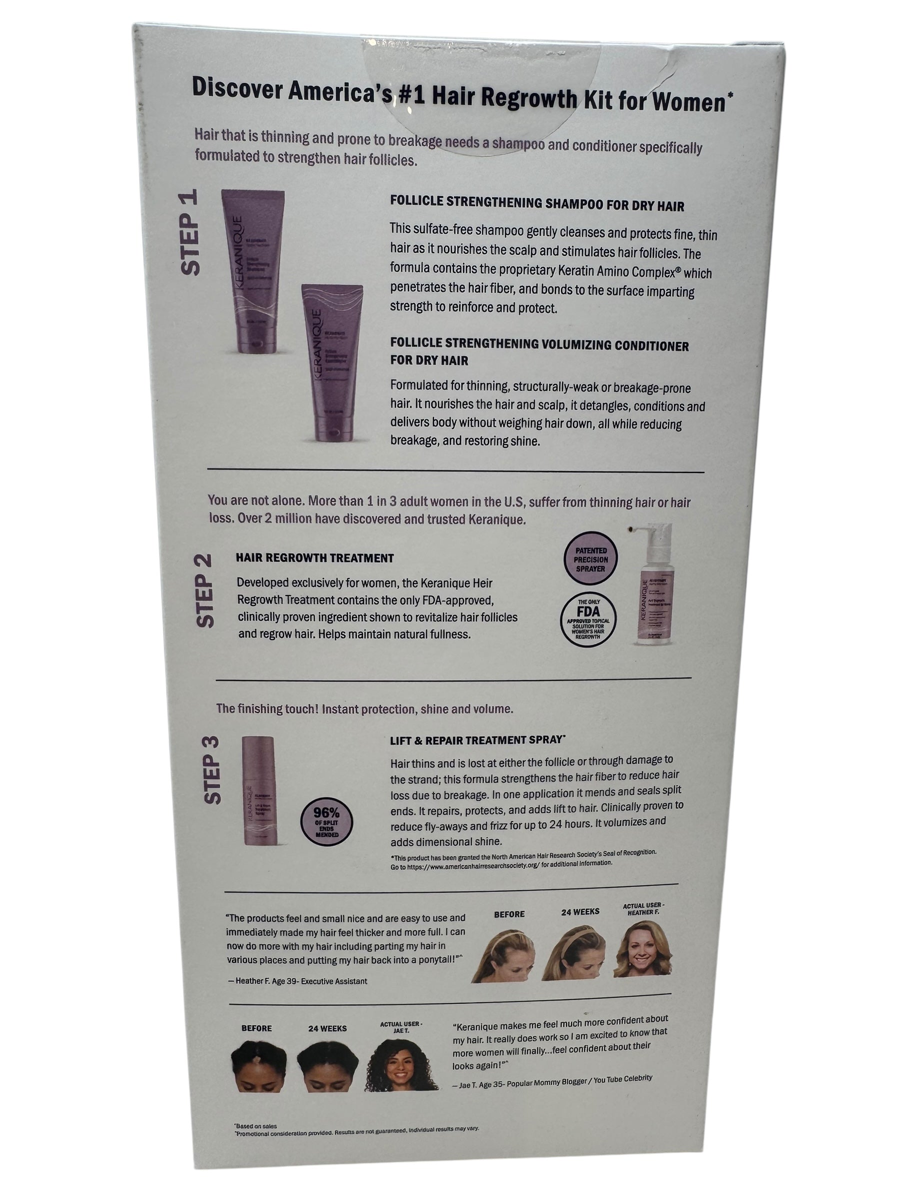 Keranique Deep Hydration The Complete Hair Regrowth System