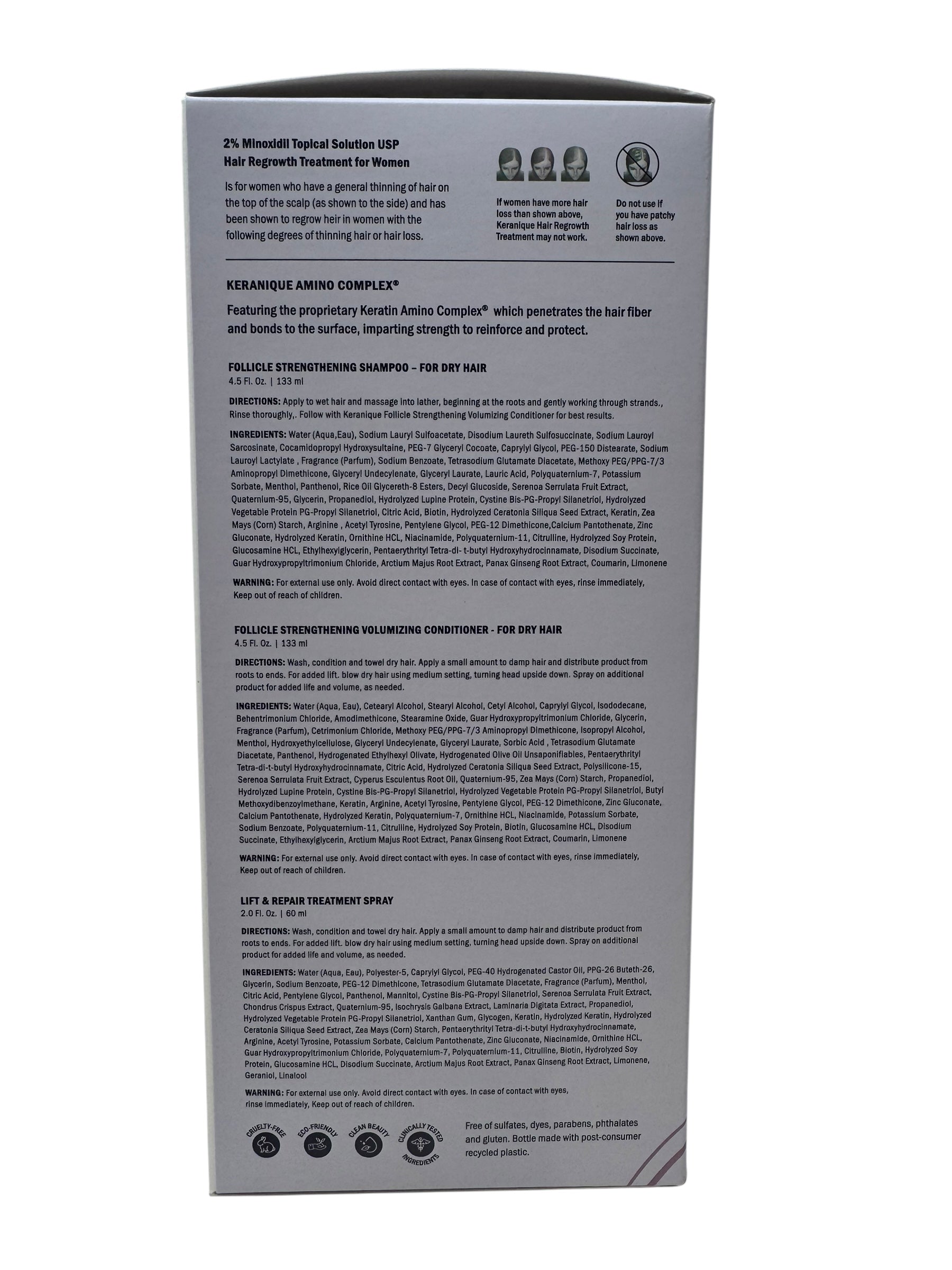 Keranique Deep Hydration The Complete Hair Regrowth System