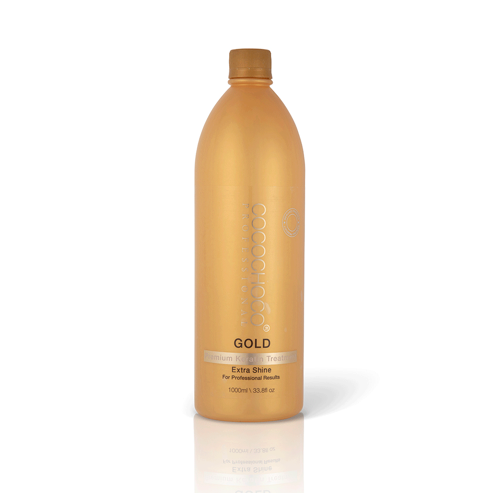 COCOCHOCO Gold keratin hair straightening treatment 34oz - with 24k liquid gold
