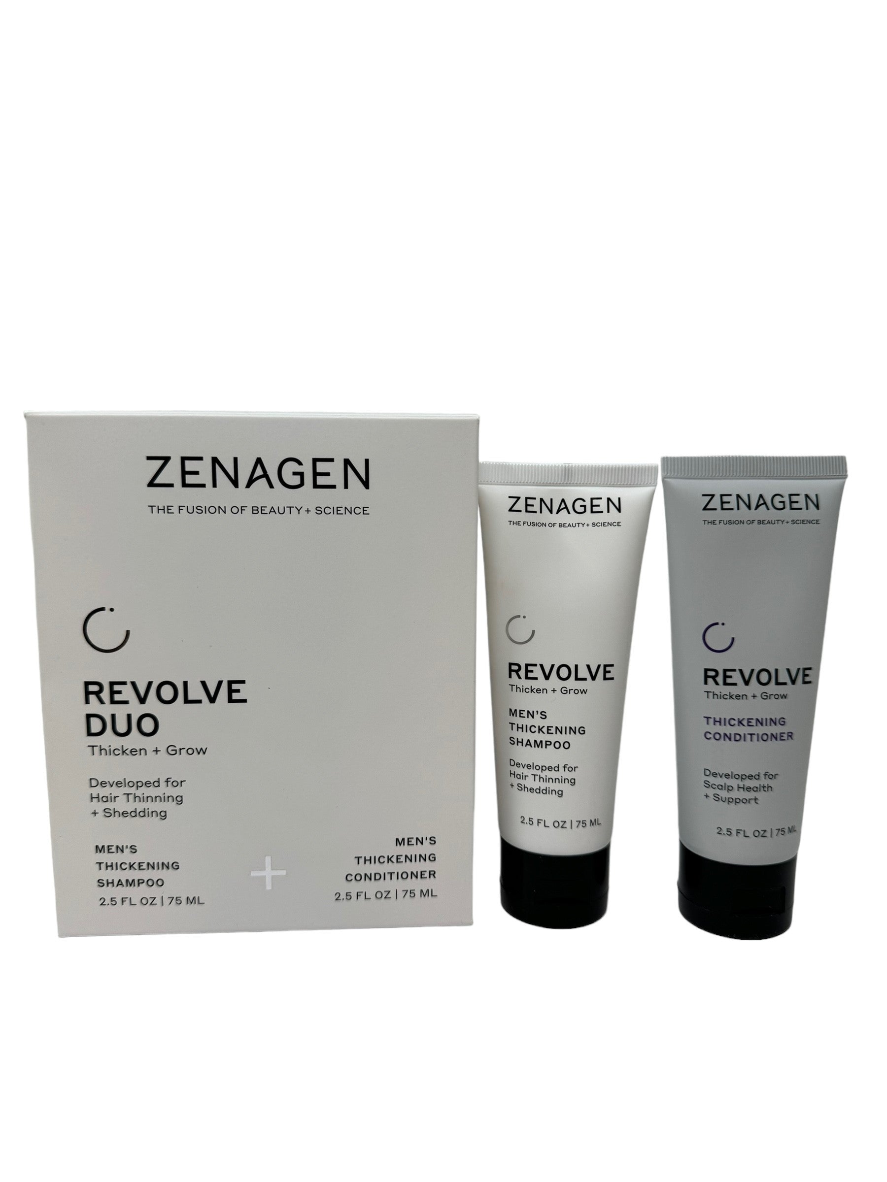 Zenagen Revolve Shampoo Treatment For Men & Thickening Conditioner 2.5 oz - DUO