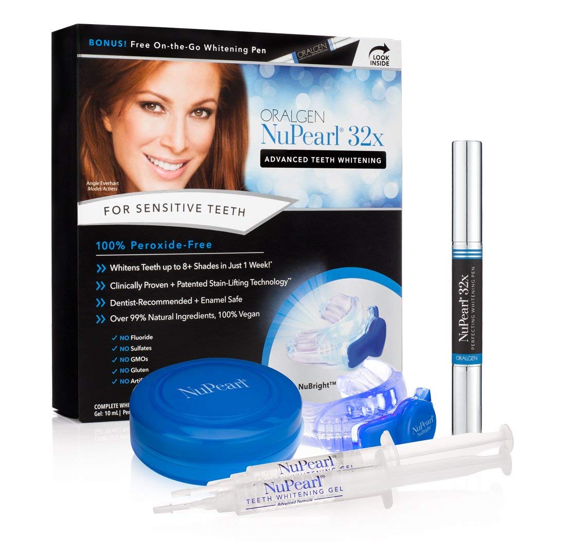ORALGEN NuPearl.32x Advanced Teeth Whitening System with BONUS whitening pen (Peroxide-Free)